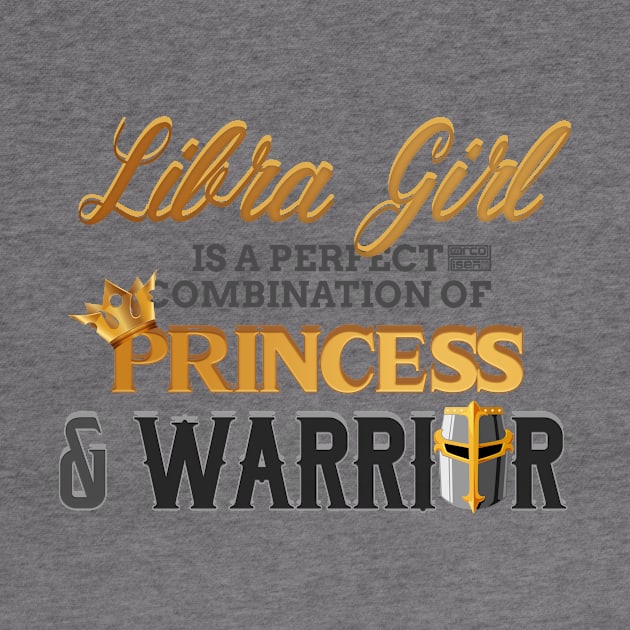 LIBRA Girl Princess Warrior Horoscope Birthday by porcodiseno